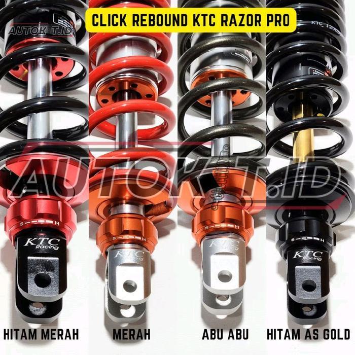 Shockbreaker / Shock Ktc Razor Pro Click 300Mm / 325Mm / 340Mm Untuk Vario, Beat, Scoopy, Genio, Mio