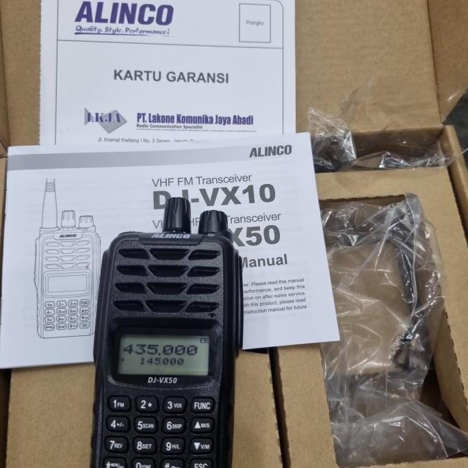 TERBARU Alinco DJ-VX50 HT DualBand Waterproof Garansi Ori ALTERNATI DJ-W58 DuaBand DJ VX50 ALINCO