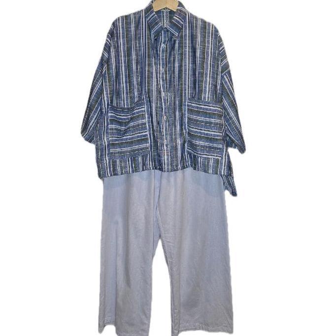 Yurima- Jane Set Kulot Baju Casual Wanita Bahan Linen By Misstiti