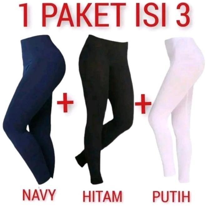 Yurima- Celana Leging Wanita 50 Ribu Dapat 3, Bhan Adem Street Bhan Licin Sangat Nyaman D Pake Buat 