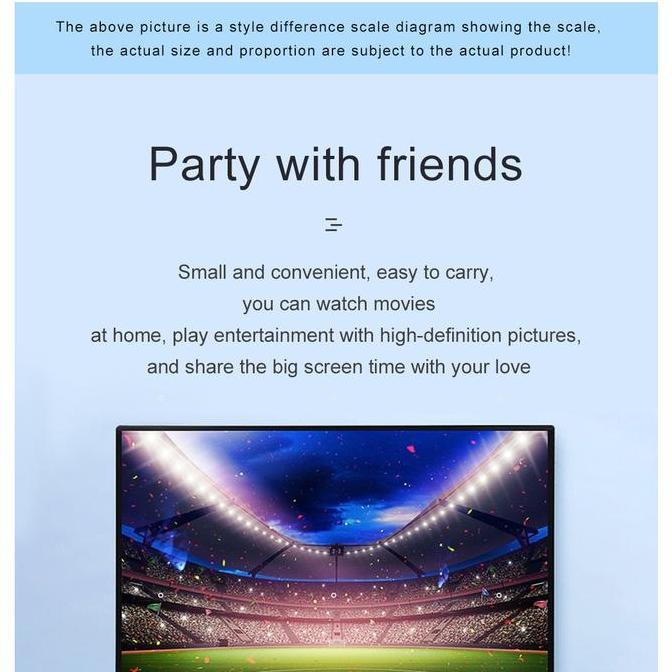 Terpopuler- Tripsky Proyektor Layar Tancap, Led Projector Proyektor Mini Untuk Mengajar Nonton Film 