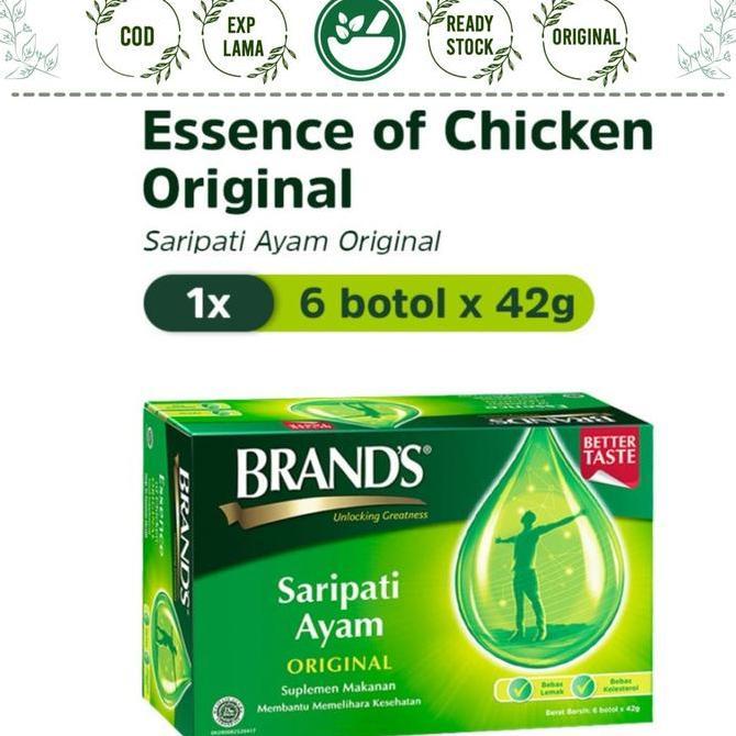 6 BOTOL BRAND SARIPATI AYAM 42GRAM ORIGINAL ESSENCE OF CHICKEN BRAND'S