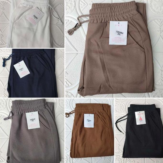 Yurima- Celana Impor Polos Terbaru Bahan Cotton Polyester (Pinkdose) Wanita