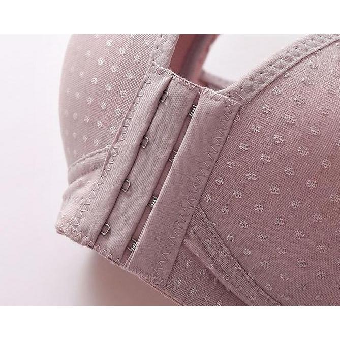 Bahanlembut- Bra Busui Big Size Bh Wanita Tanpa Kawat Full Coverage Kancing Depan Tali Lebar