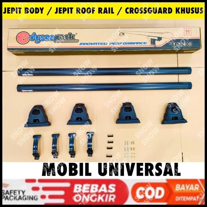BEST DEAL CROSS BAR KAKI RACK JEPIT BODY / ROOF RAIL PREMIUM MOBIL UNIVERSAL EDYSON RACK AVANZA XENI