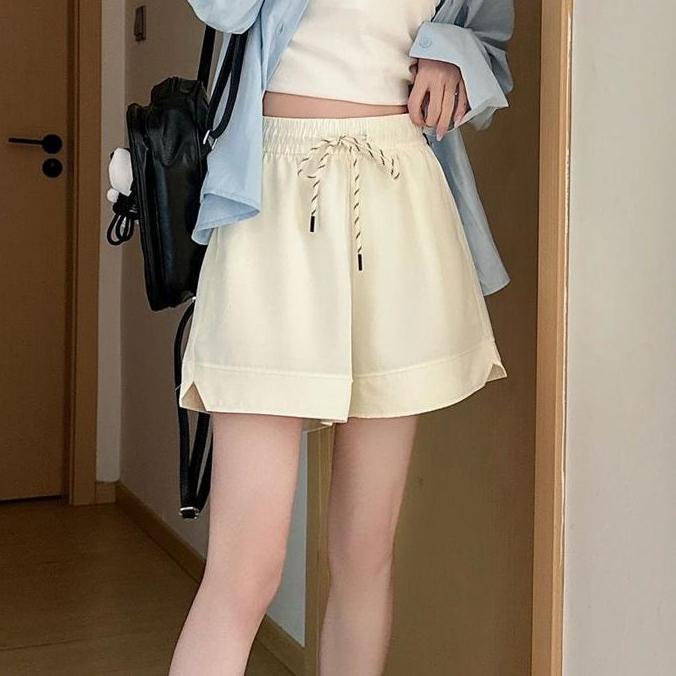 Celana Pendek Kulot  Model Baru | Pinggang Tinggi Elastis Bikin Langsing | Longgar Kasual Cocok Dipa