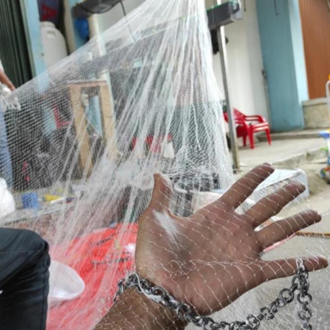 BEBAS ONGKIR - Jala lempar jala ikan udang 12 feet siap pakai
