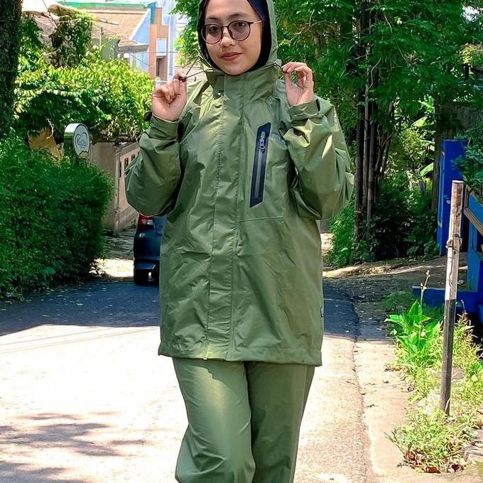 jas hujan Wd wild outdoor original Raincoat Setelan