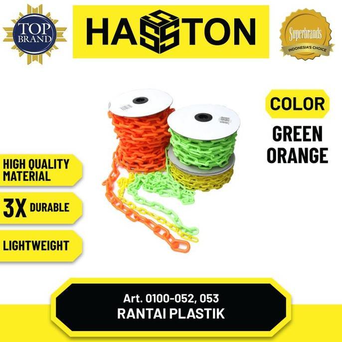 Grosir Hasston Rantai Plastik Hijau 10Mm / Plastic Chain (0100-052)