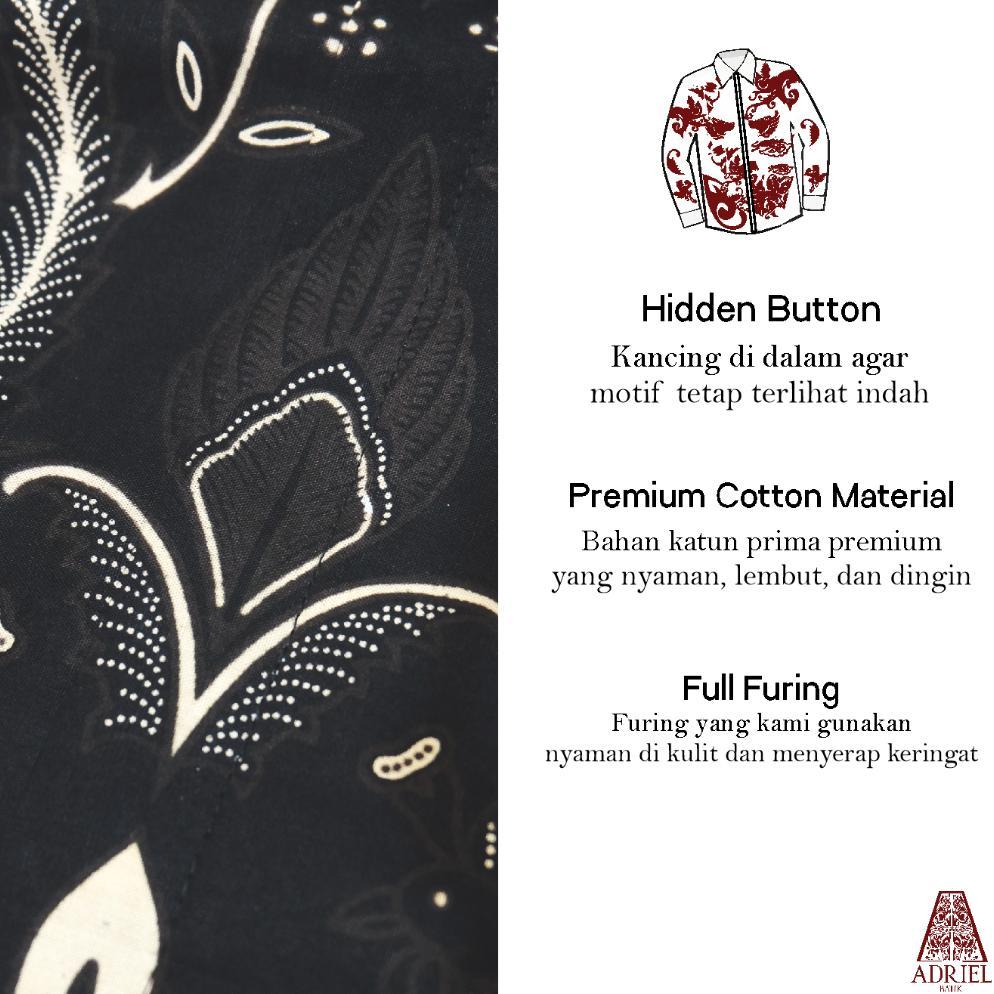 Tahan Lama Harsha Batik Premium (Kemeja Pria / Outer Wanita) - Kemeja Outer Batik Premium Solo Lenga