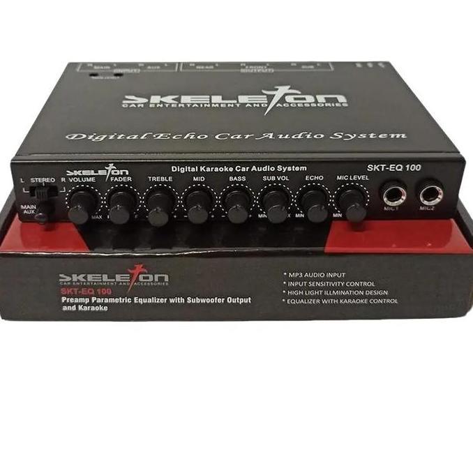 Parametric Equalizer Mobil - Skeleton Parametric Car Equalizer - SKT-EQ100