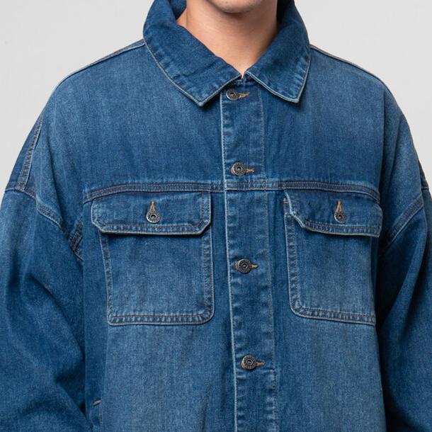 Best Deals Nevada Big Pocket Trucker Jaket Denim Pria 123038696