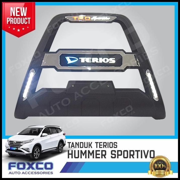 TERLARIS TANDUK DEPAN HUMMER MOBIL TERIOS WITH LED DRL FOXCO