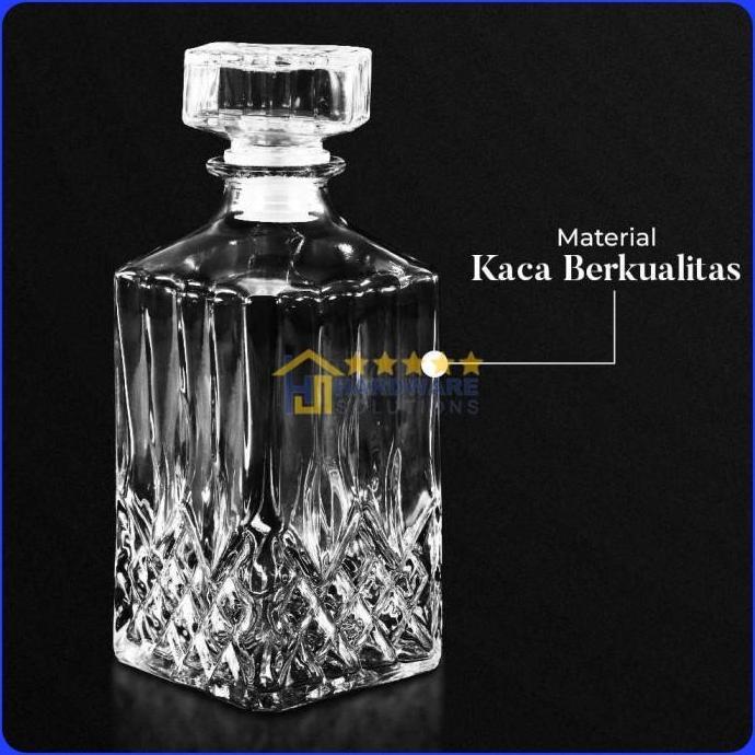 NEROZA Decanter Glass Bottle Liquor Scotch Luxury 950ml - EJ50HF