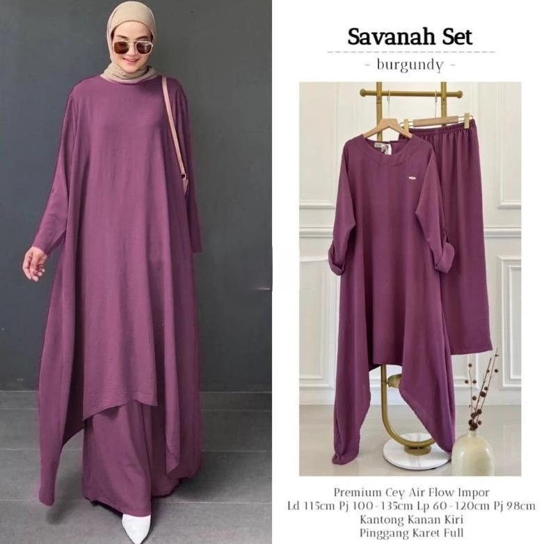 HOT DEALS Savana Abaya Tunik Syari - One Set Tunik Jumbo + Rok