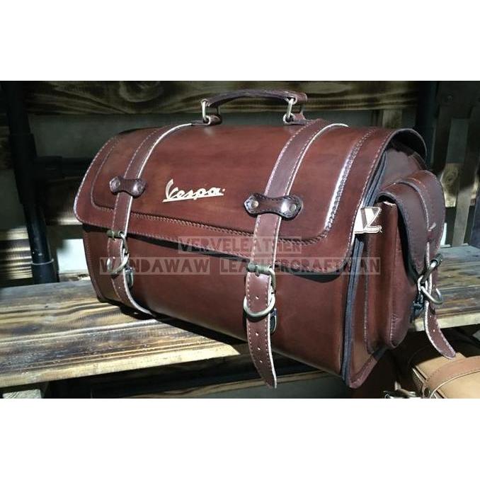 Tas vespa , tas kulit vespa , top box vespa