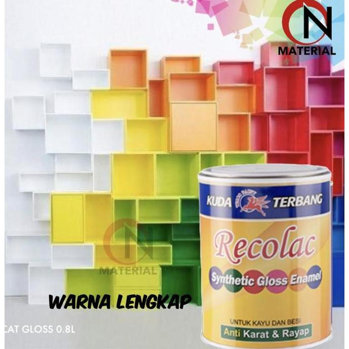 Cat Kayu Besi KUDA TERBANG RECOLAC 1KG WARNA