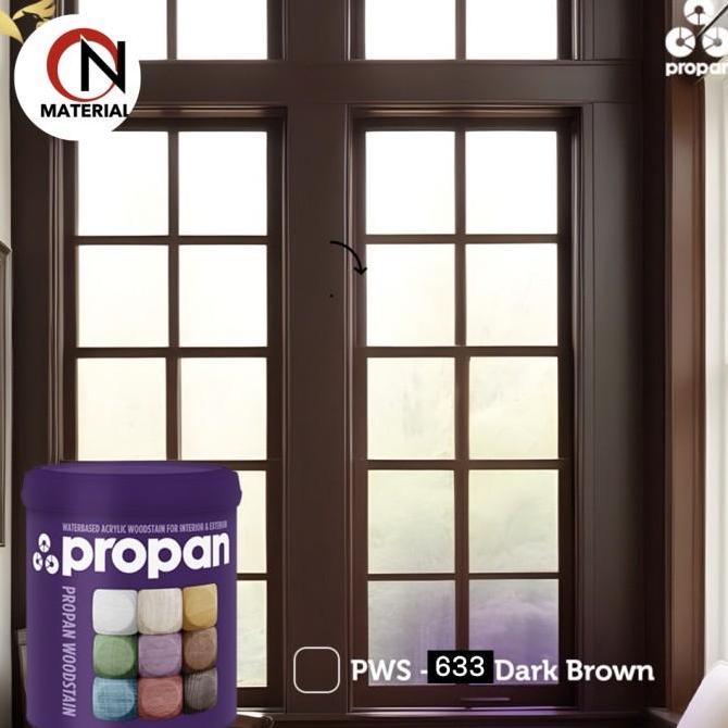 Cat Propan Woodstain PWS 633 Water Based Gloss / Satin Dark Brown Paint
