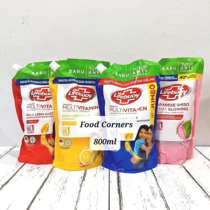 Yoiyouu- Lifebuoy Antibacterial Bodywash 900Ml / Sabun Lifebuoy Refill 900Ml