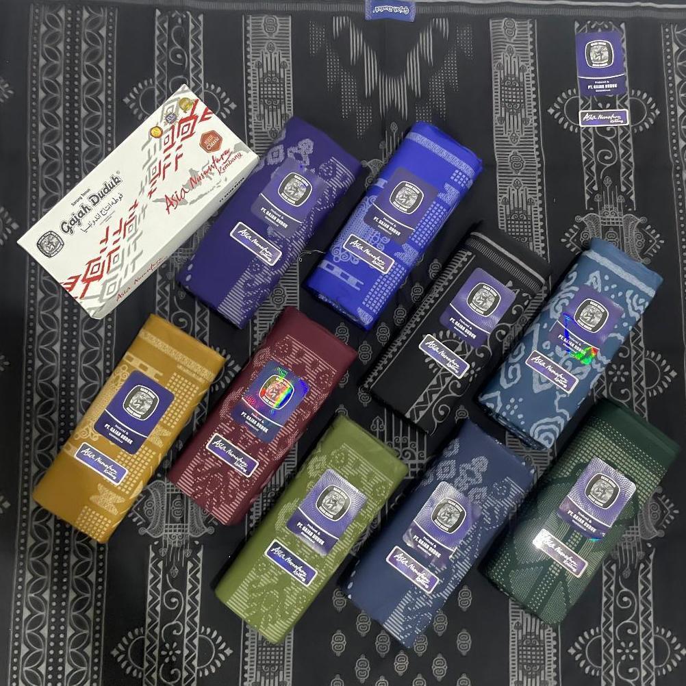 ORIGINAL SARUNG GAJAH DUDUK ASIA KEMBANG MOTIF TERBARU,KAIN SARUNG PRIA UKURAN DEWASA