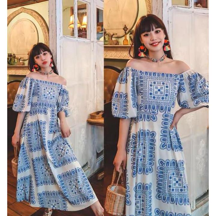 Promo Dress Bohemian Style (S-XXL) Diskon