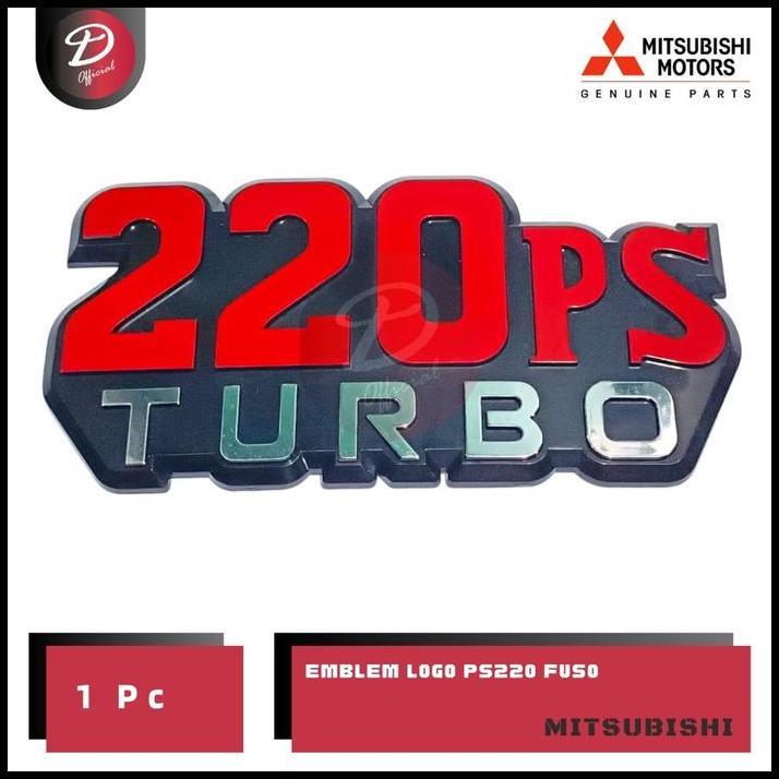 TERMURAH EMBLEM LOGO PS220 FUSO MITSUBISHI ORIGINAL ASLI KTB FUSO 100% GENUINE PARTS 