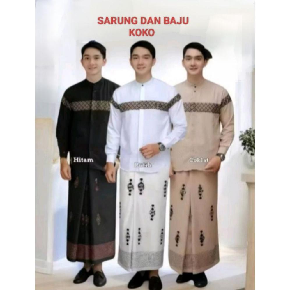 BEST SELLER SET SARUNG DAN BAJU KOKO DEWASA KOBATA KINANG