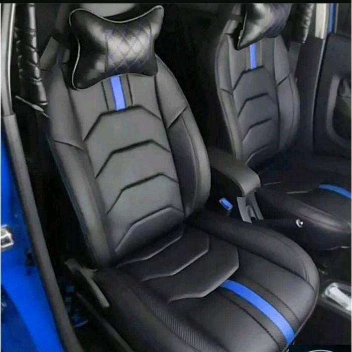 Sarung Jok Mobil Calya/Sigra Seat 3 Baris Car Sporty Perlengkapan Set Dengan Garansi Presisi Bahan F