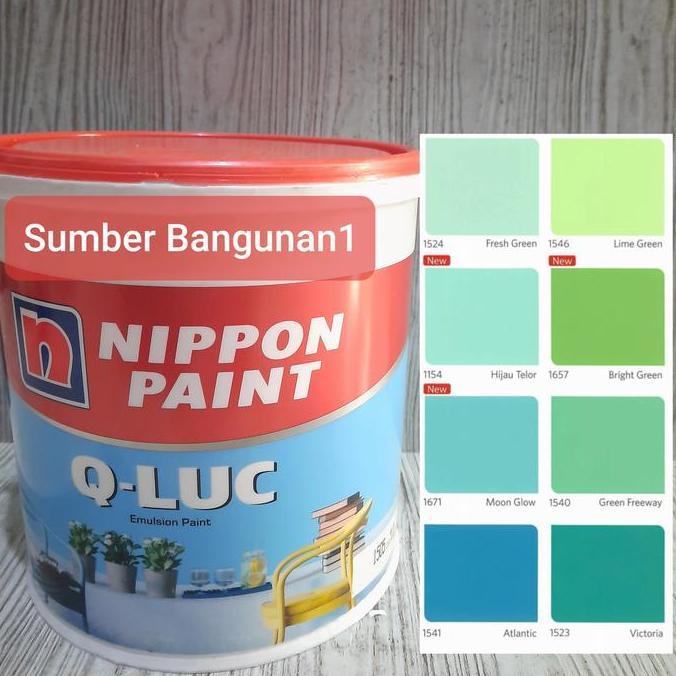 Cat- Cat Tembok Qluc Hijau Nippon Paint Dinding Rumah 4.5Kg