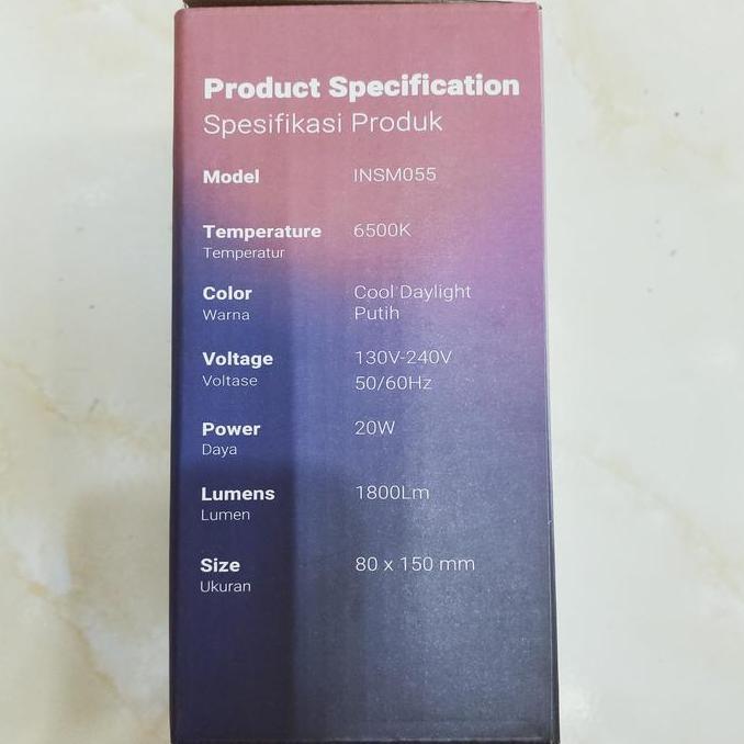 Lampu LED Sensor Cahaya / Lht Sensor in Lite 20 Watt