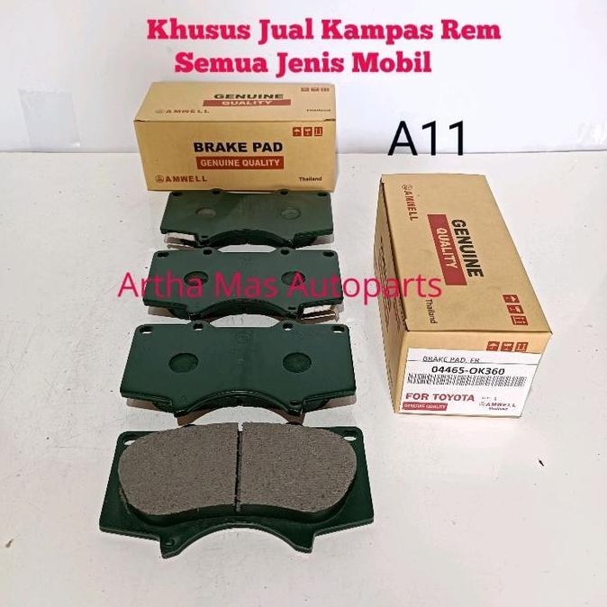 KAMPAS REM DEPAN HILUX NEW REVO DOUBLE CABIN BRAKE PAD HILUX NEW REVO DOUBLE CABIN CAKRAM