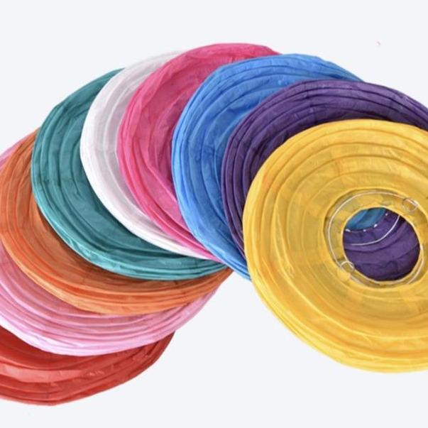 <<<<<] Lampion Kain Polos Lampion Kain Warna Warni Merah Putih Lampu