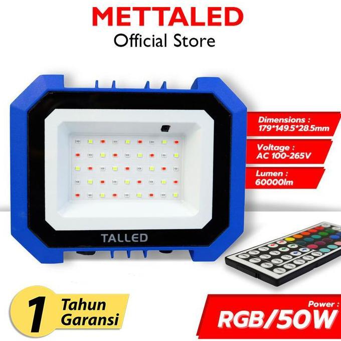 TERBARU - LAMPU SOROT LED TALLED 50W RGB