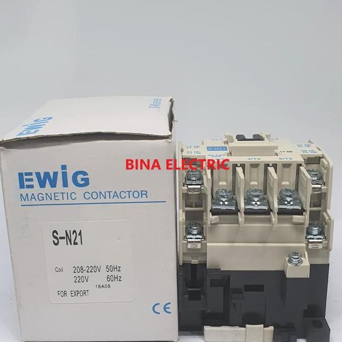 Lansungkirim- Magnetic Contactor Ewig S-N21 3P 32A / Kontaktor Ewig Sn21 Sn-21