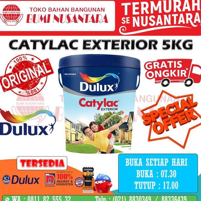 Cat- Cat Catylac Exterior 5Kg Cat Dulux Exterior 5Kg Cat Tahan Cuaca 5Kg
