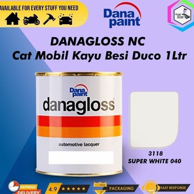 Cat- Danagloss Nc 3118 Super White 040 - Cat Mobil Kayu Besi Duco