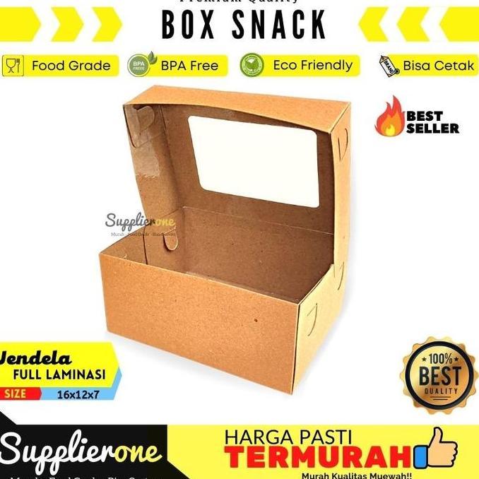 Instancodbisa- Dus Snack Isi 25 / Dus Kue / Dus Cemilan / Box Makanan / Kotak Cemilan / Kema