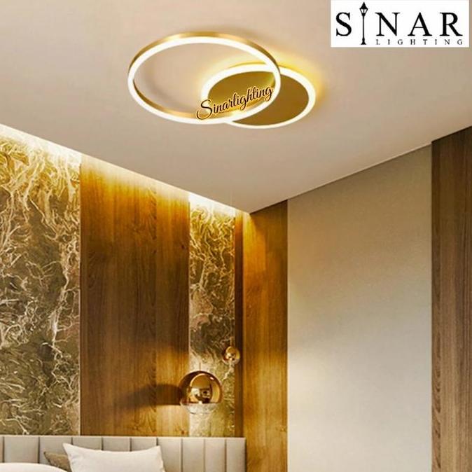 TERMURAH - Lampu plafon minimalis Ring LED 50010 (REMOTE)