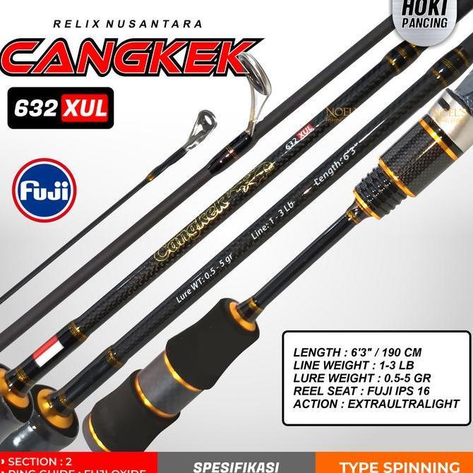 Relix Nusantara Cangkek Joran Pancing I 762 Ul Gen S 682 Ul Bc 632 Xul & Jagero 802 Ul & Monstero Ii