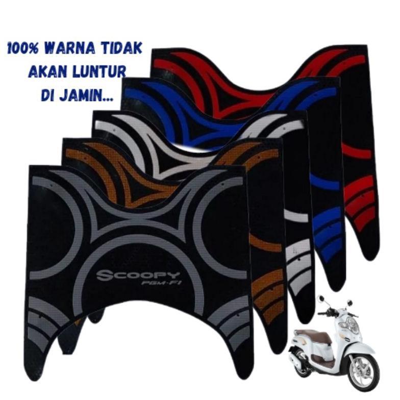 Grosir Karpet Motor Scoopy 2019 / Pijakan Kaki Motor Honda Scoopy Donat 2019