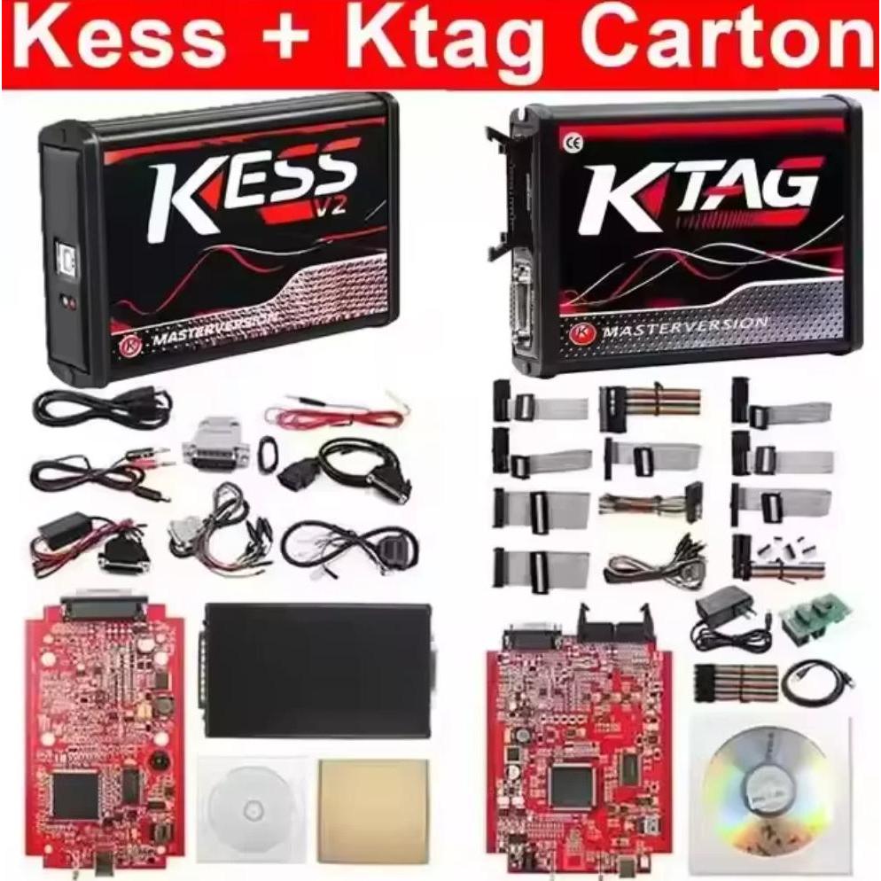 EU Red Kess V2 V5.017 Online 2.80 and KTAG 7.020 2.25 KTAG ECU Programming Tools OBD2 Tuning Kess Kt