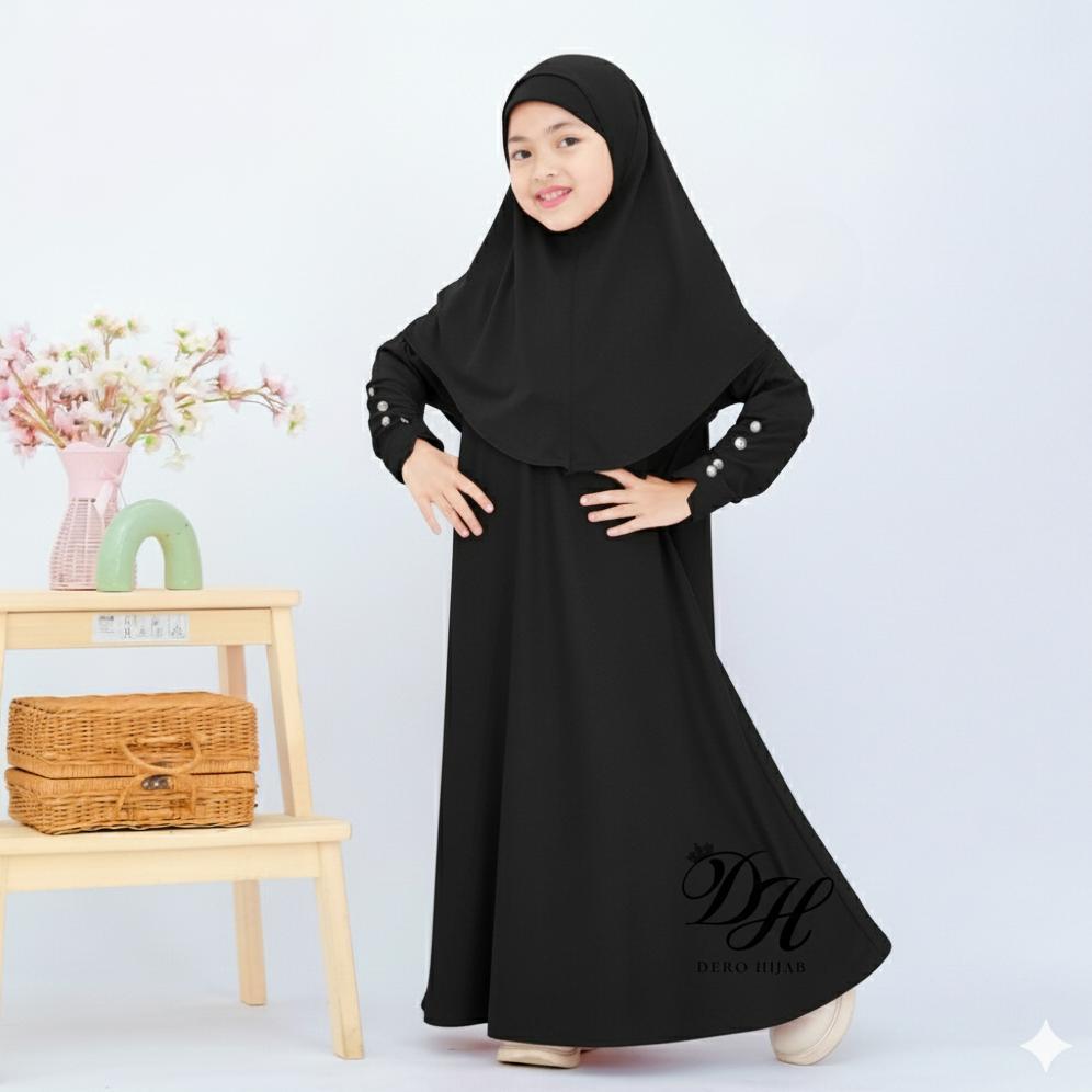 PREMIUM ABAYA SET GAMIS ANAK PEREMPUAN USIA 1 - 12 TAHUN