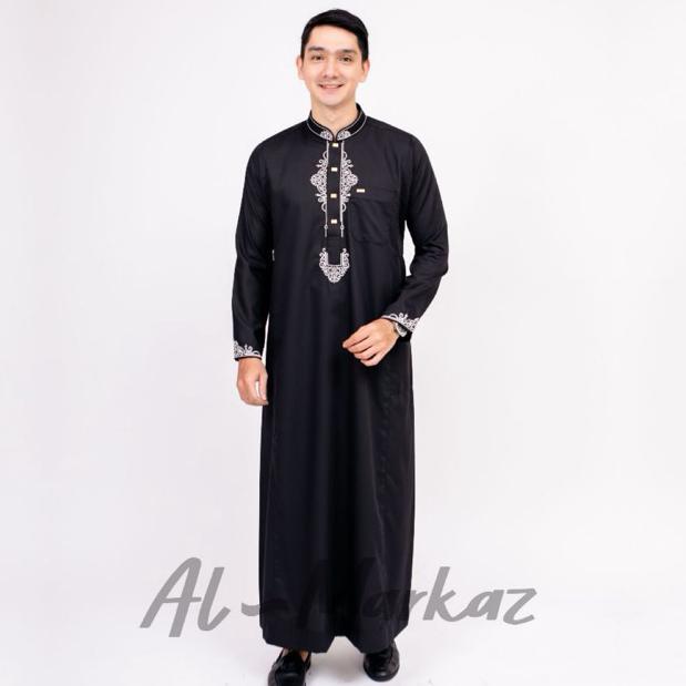 PREMIUM AL MARKAZ - JUBAH MUSLIM PRIA SLIMFIT DIWANGGA BORDIR