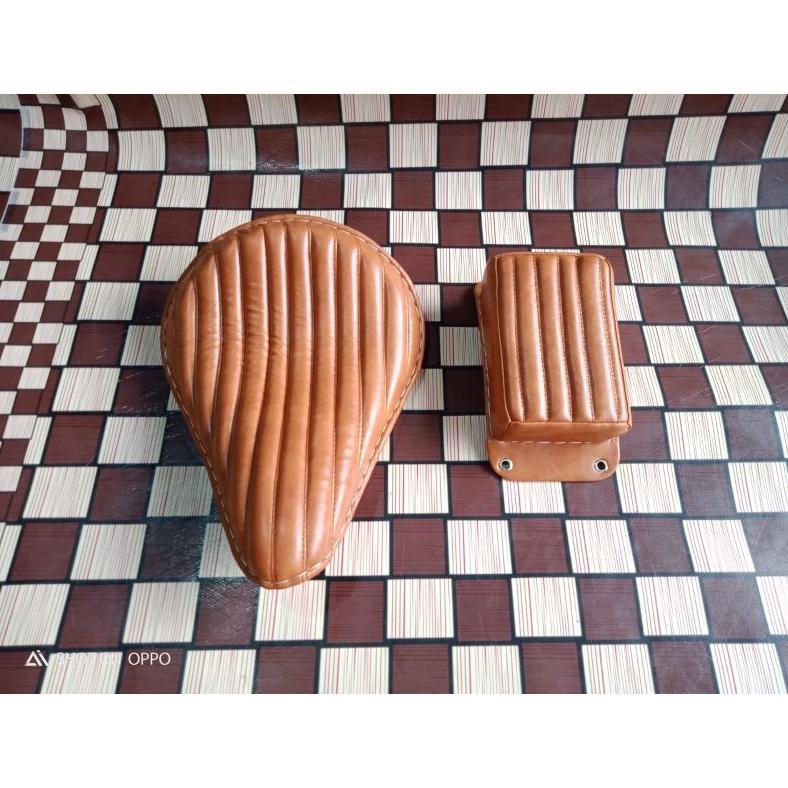 Harga Miring Jok Motor Custom Chopper Double Seat,Jok Custom Chopper,Jok Motor Double Seat