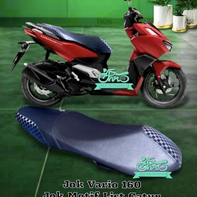 Jok Motor Vario 160 Motif list Catur,Jok Komplit Vario 160
