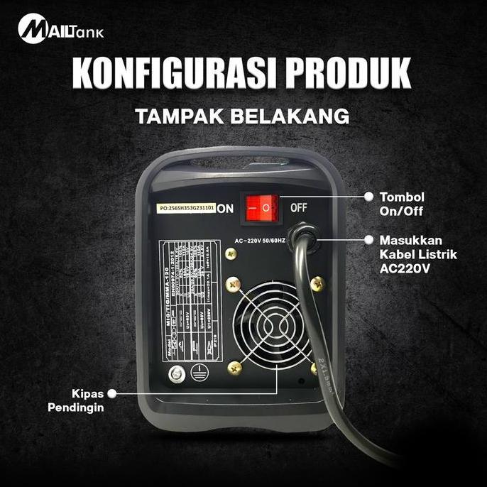 Cncoff- Mesin Las Mig/Mma Mailtank Mesin Las Mig Mailtank Sh353G Mig120 450 Watt