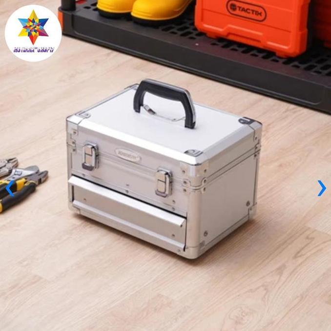 *#*#*#] Krisbow Tool Box Kotak Alat Perkakas Toolbox Besi 30 cm Dengan Laci