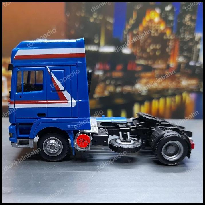 TERLARIS AWM SKALA 1:87 HEAD TRUCK DAF 95 BIRU LIVERY DE LIER TRANS WW10