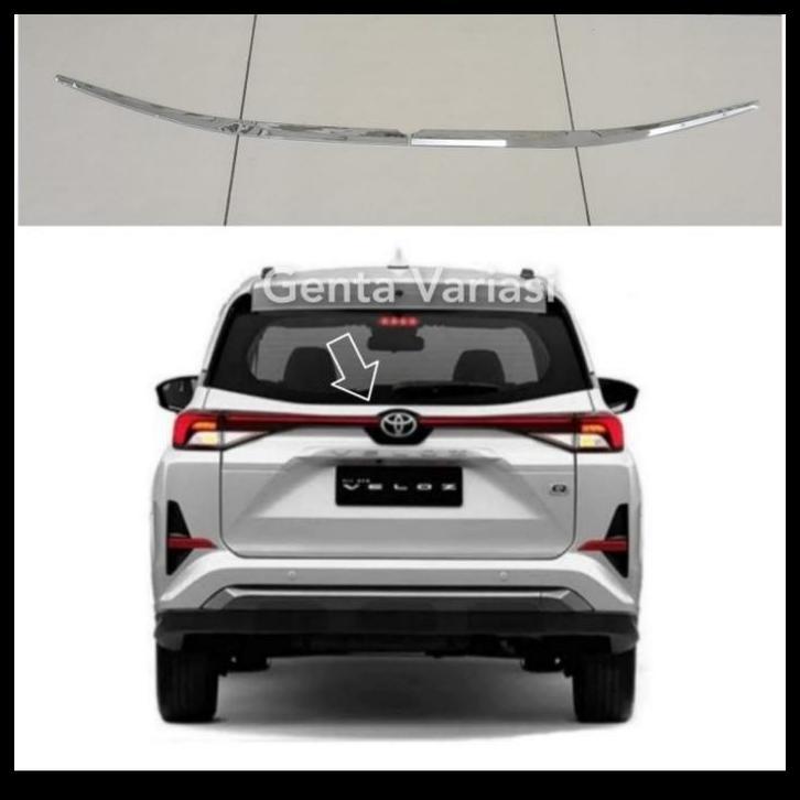 GRATIS ONGKIR LIST KACA BELAKANG MOBIL AVANZA / XENIA 2022 WARNA CHROME 
