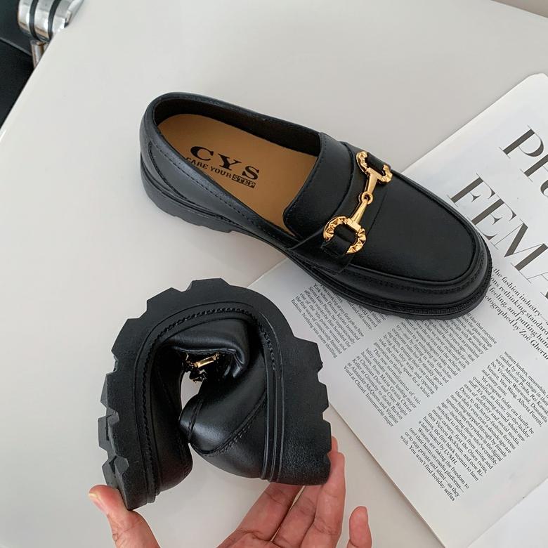 DISKON CYS Sepatu Docmart Loafers Wanita Fashion Korea Kekinian Formal SPT-44
